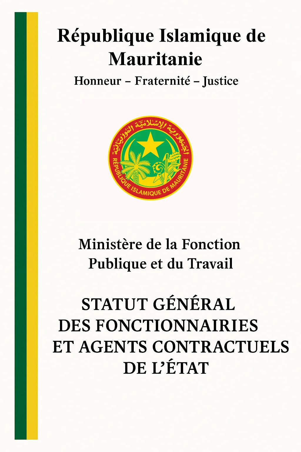 Statut Général de Fonctionnaires